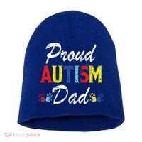 Proud Autism Dad Gift Short Acrylic Beanie thumb 0