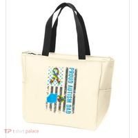 Proud Autism Dad American Flag USA Autism Awareness Dad  Tote Bag thumb 3
