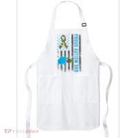 Proud Autism Dad American Flag USA Autism Awareness Dad  Apron thumb 0