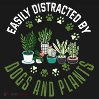 Plants And Dogs Funny Plant Lover Dog Lover Plant Women's Hoodie thumb 2