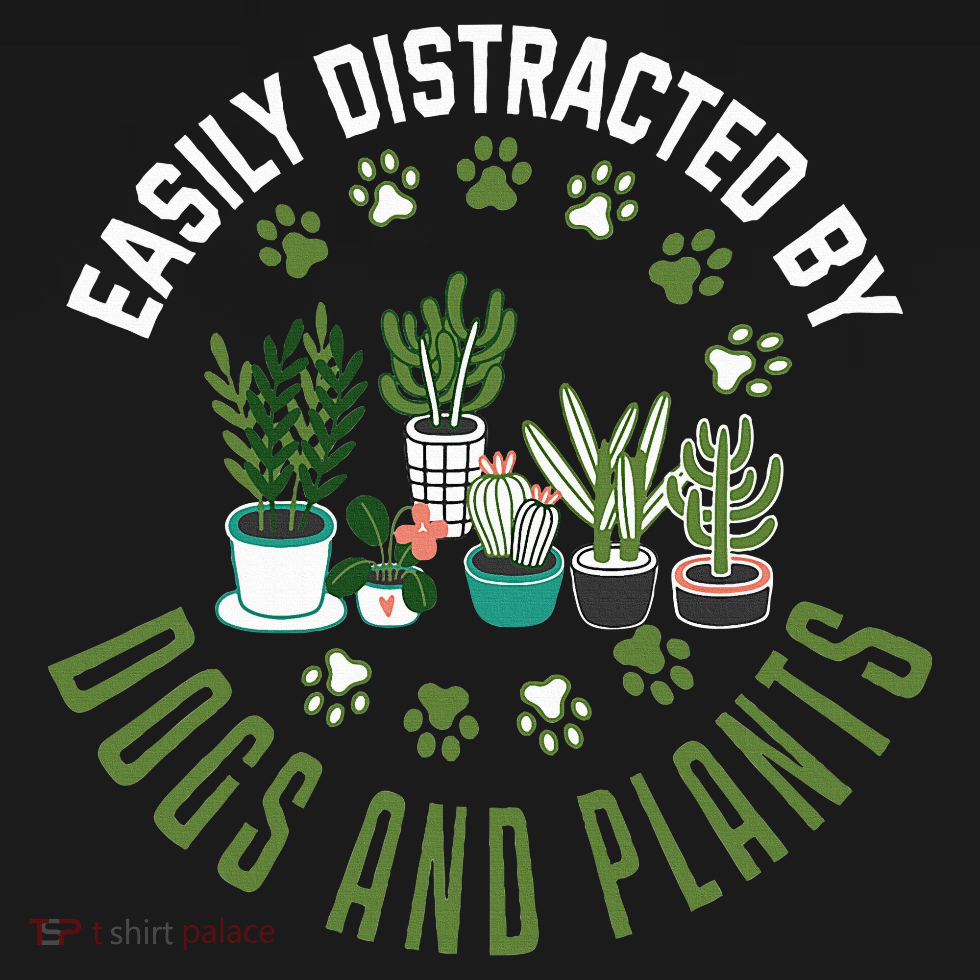 Plants And Dogs Funny Plant Lover Dog Lover Plant Women's Hoodie
