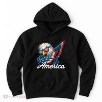 Patriotic America Dabbing Bald Eagle Hoodie thumb 0