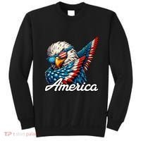 Patriotic America Dabbing Bald Eagle Sweatshirt thumb 0