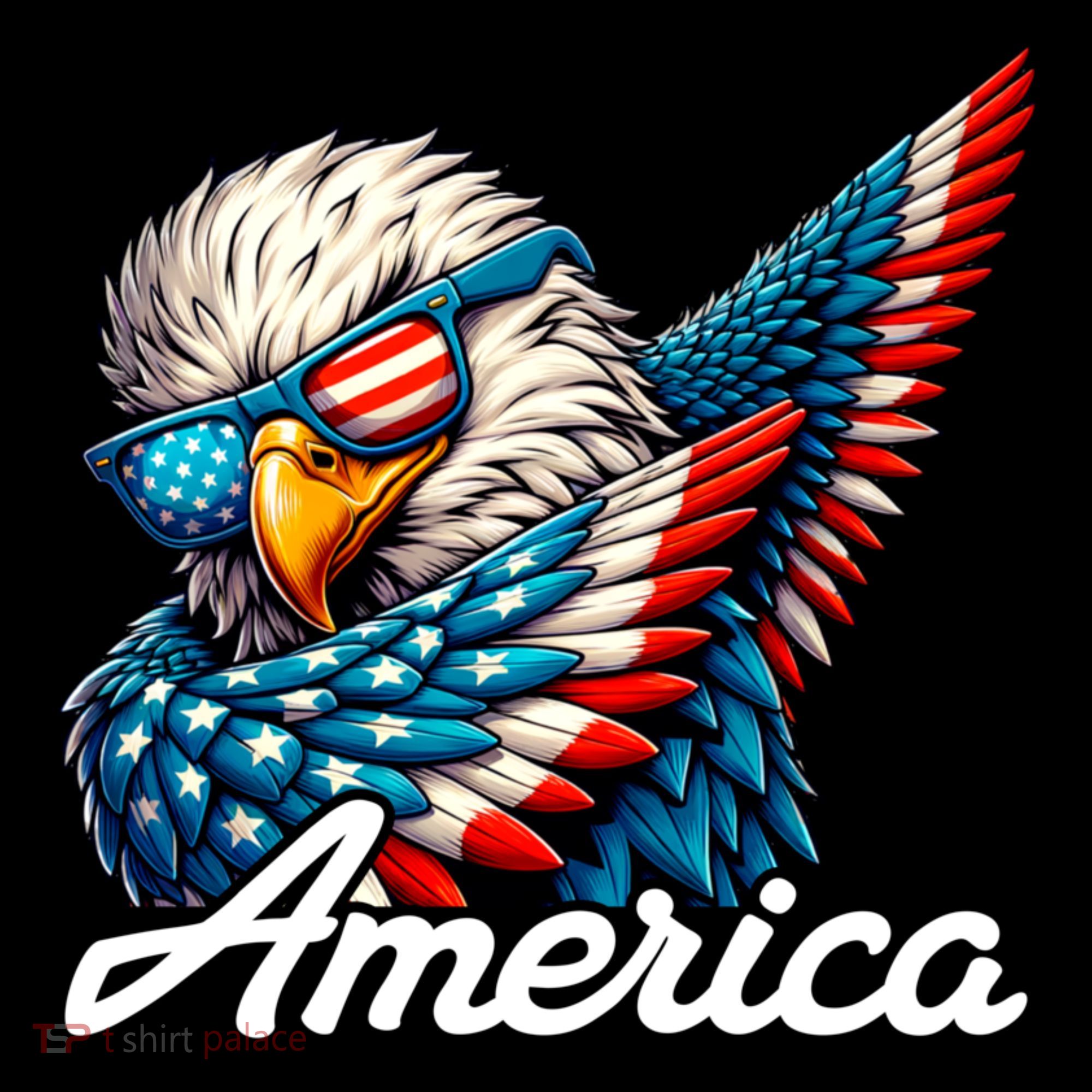 Patriotic America Dabbing Bald Eagle Sweatshirt