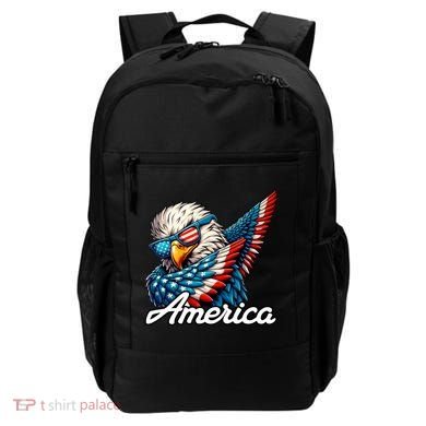 Patriotic America Dabbing Bald Eagle Backpack