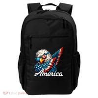 Patriotic America Dabbing Bald Eagle Backpack thumb 0