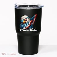 Patriotic America Dabbing Bald Eagle Tumbler thumb 0