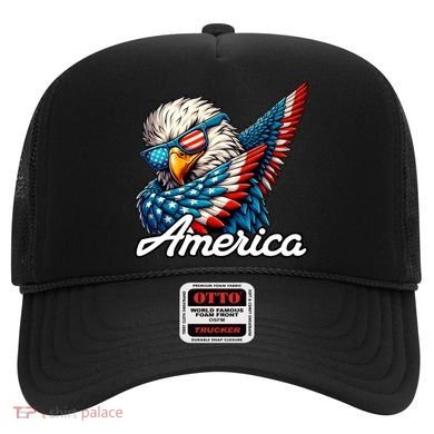 Patriotic America Dabbing Bald Eagle Hat