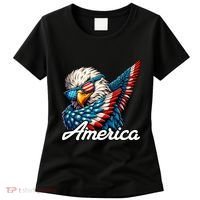 Patriotic America Dabbing Bald Eagle Women's T-Shirt thumb 0
