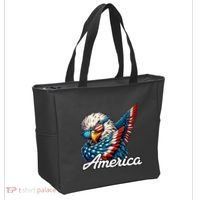 Patriotic America Dabbing Bald Eagle Tote Bag thumb 2