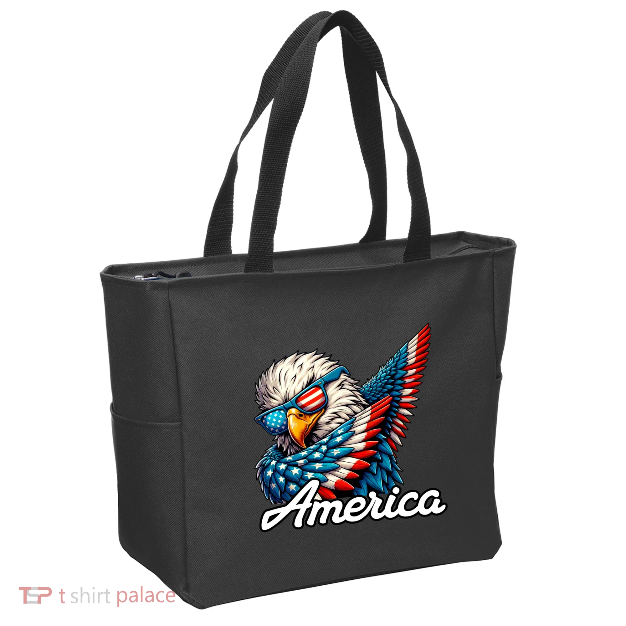 Patriotic America Dabbing Bald Eagle Tote Bag