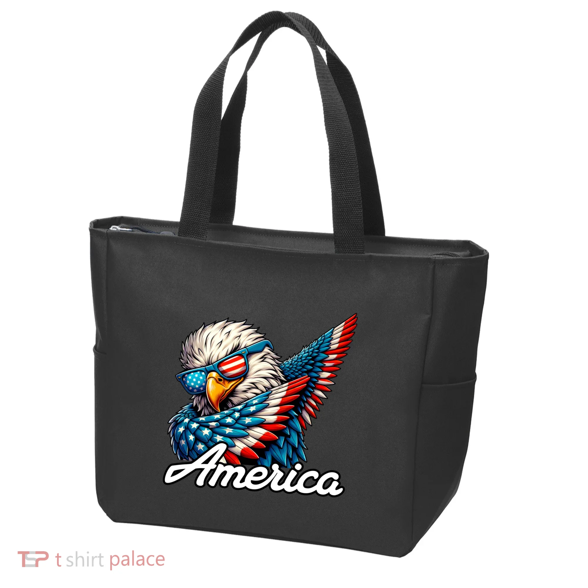 Patriotic America Dabbing Bald Eagle Tote Bag