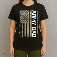 Proud Army Dad United States Usa Flag Gift For FatherS Day T-Shirt thumb 4