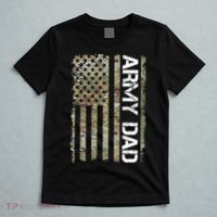 Proud Army Dad United States Usa Flag Gift For FatherS Day T-Shirt thumb 5