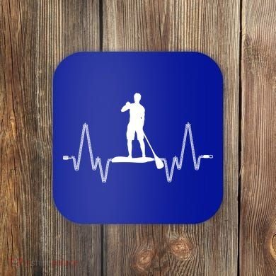 Paddle Board Heartbeat Coaster