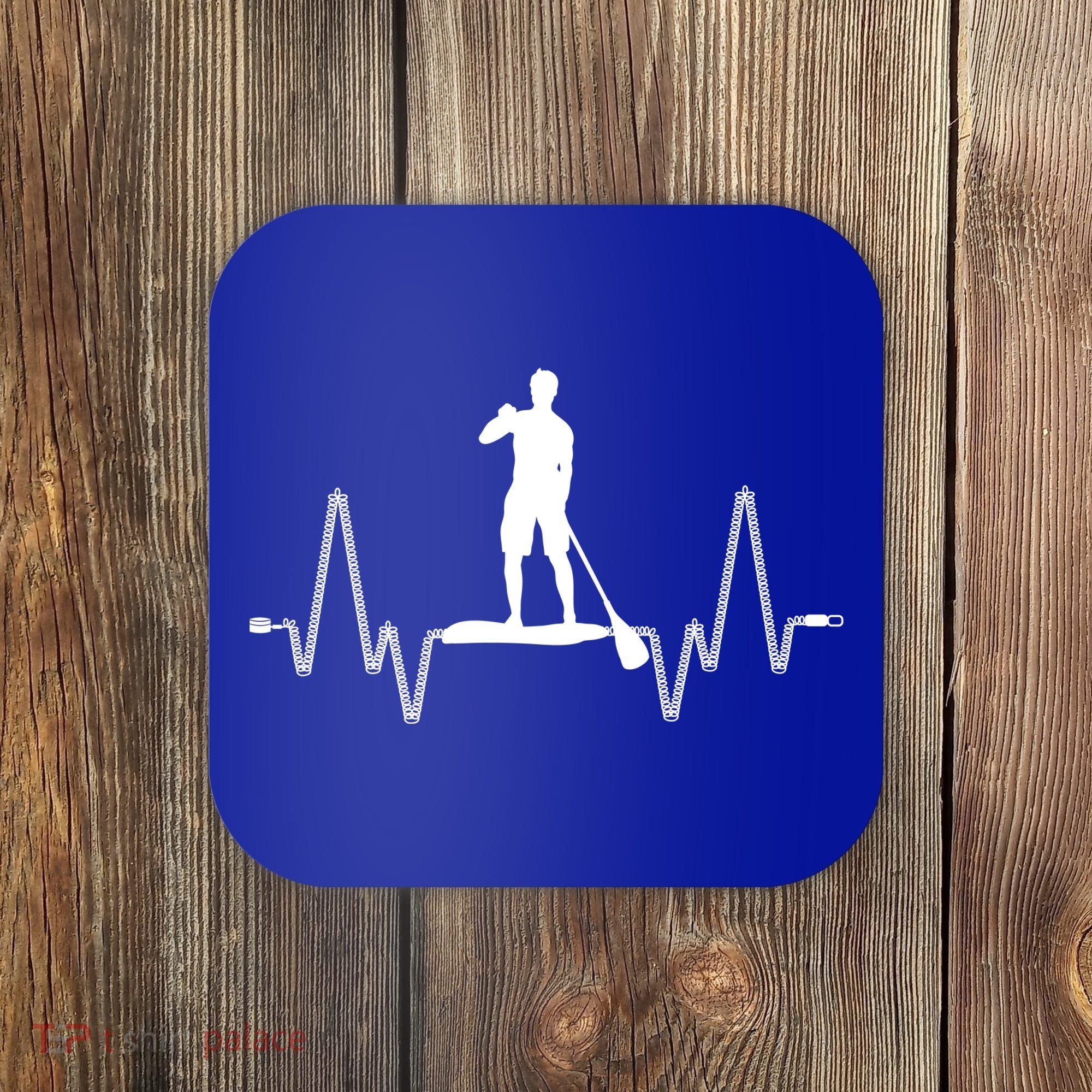 Paddle Board Heartbeat Coaster