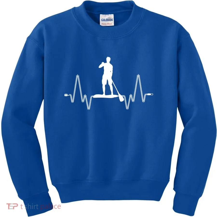 Paddle Board Heartbeat Kids Sweatshirt