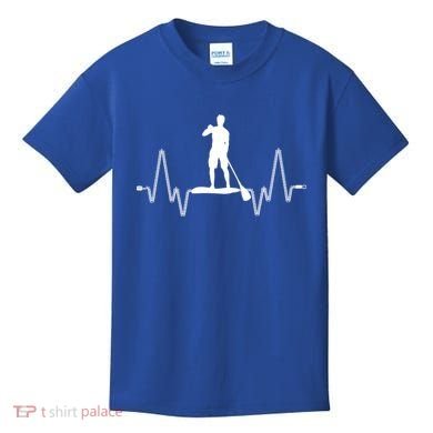 Paddle Board Heartbeat Kids T-Shirt