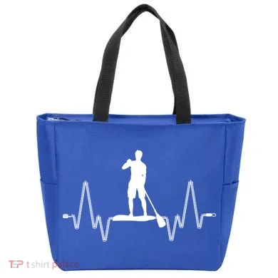 Paddle Board Heartbeat Tote Bag