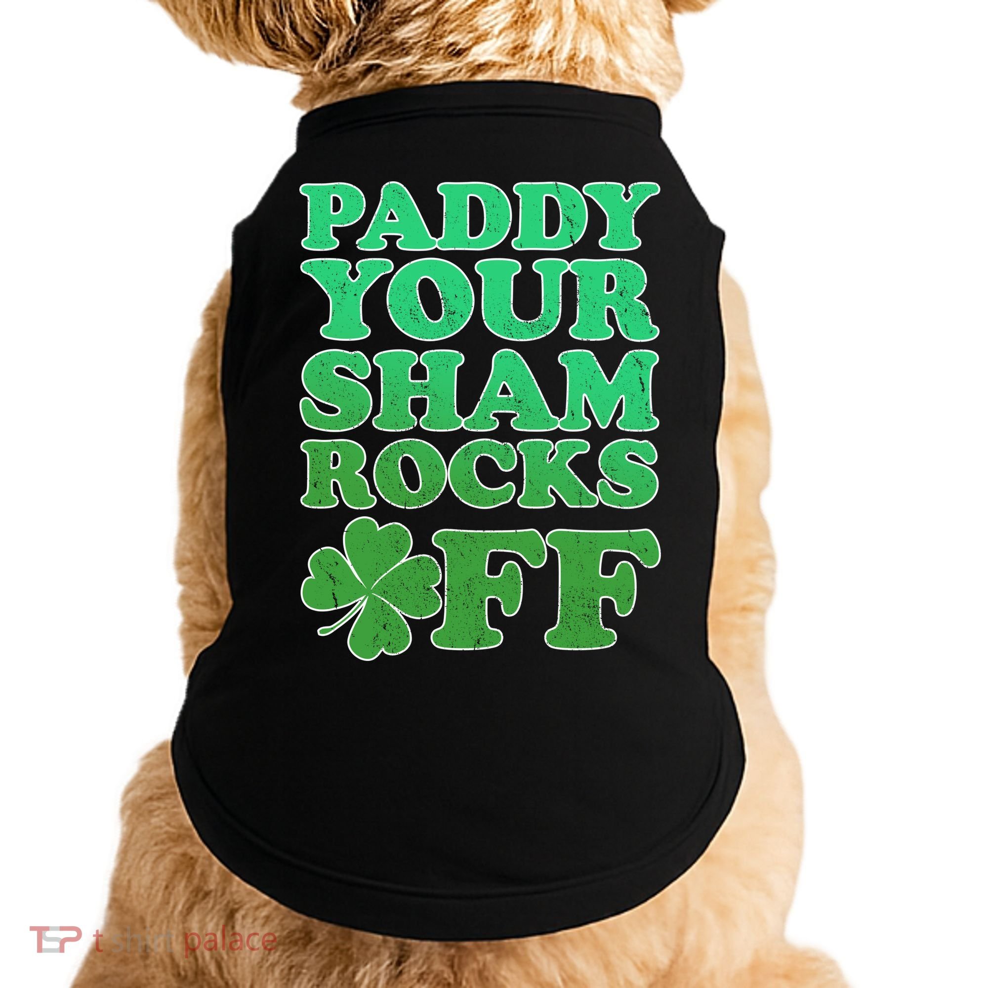 Paddy Your Shamrocks Off Clover Doggie Tank