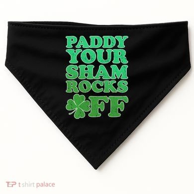 Paddy Your Shamrocks Off Clover USA-Made Doggie Bandana