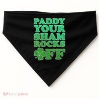 Paddy Your Shamrocks Off Clover USA-Made Doggie Bandana thumb 0