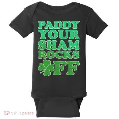 Paddy Your Shamrocks Off Clover Baby Bodysuit