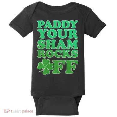 Paddy Your Shamrocks Off Clover Baby Bodysuit