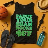 Paddy Your Shamrocks Off Clover Tank Top thumb 4