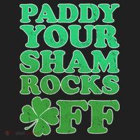 Paddy Your Shamrocks Off Clover Golf Towel thumb 3