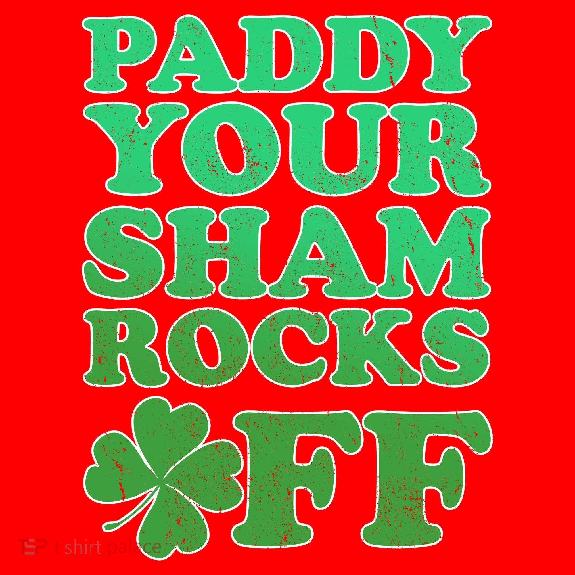 Paddy Your Shamrocks Off Clover Santa Hat