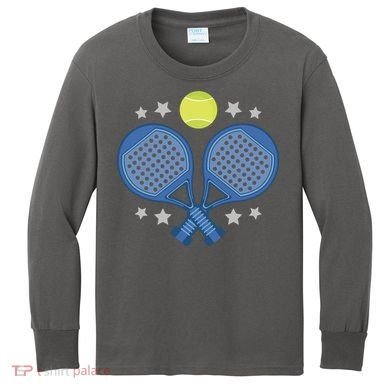 Padel Rackets Kids Long Sleeve Shirt
