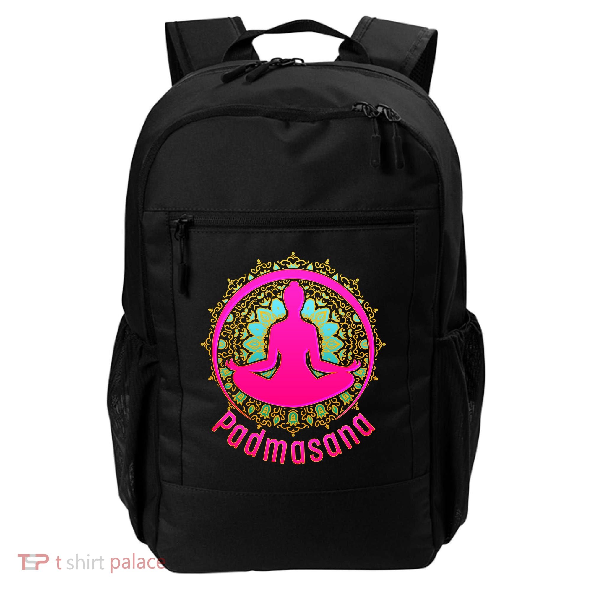 Padmasana Yoga Lotus Pose Backpack