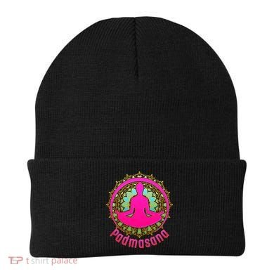 Padmasana Yoga Lotus Pose Beanie