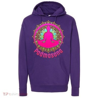 Padmasana Yoga Lotus Pose Hoodie