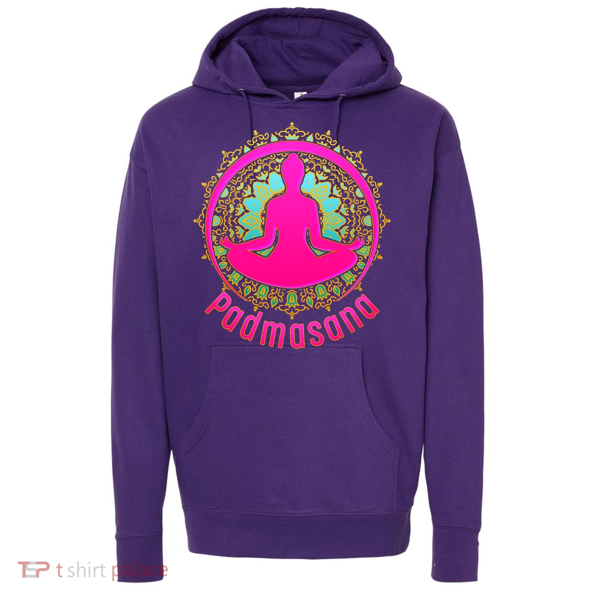 Padmasana Yoga Lotus Pose Hoodie