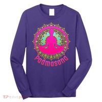 Padmasana Yoga Lotus Pose Long Sleeve Shirt thumb 0