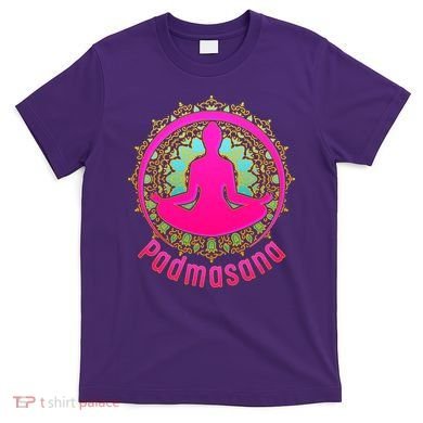 Padmasana Yoga Lotus Pose T-Shirt