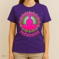 Padmasana Yoga Lotus Pose T-Shirt thumb 4