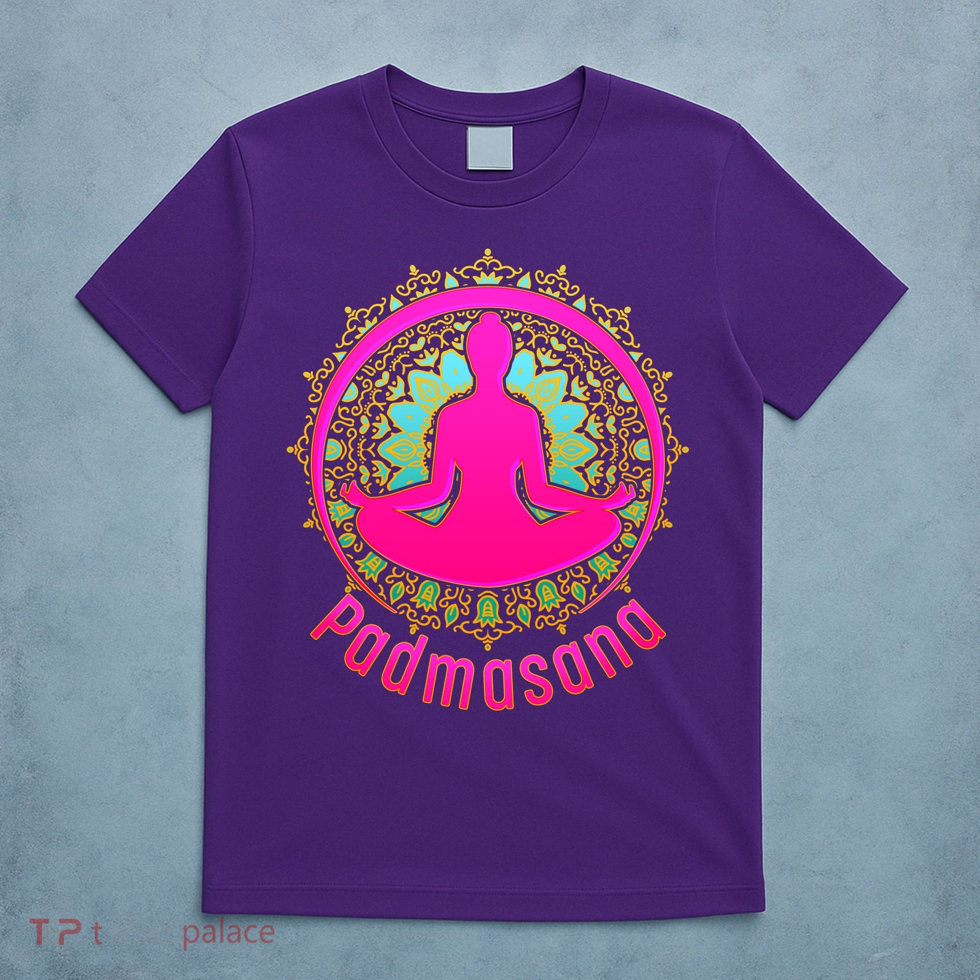 Padmasana Yoga Lotus Pose T-Shirt