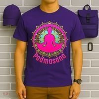 Padmasana Yoga Lotus Pose T-Shirt thumb 6
