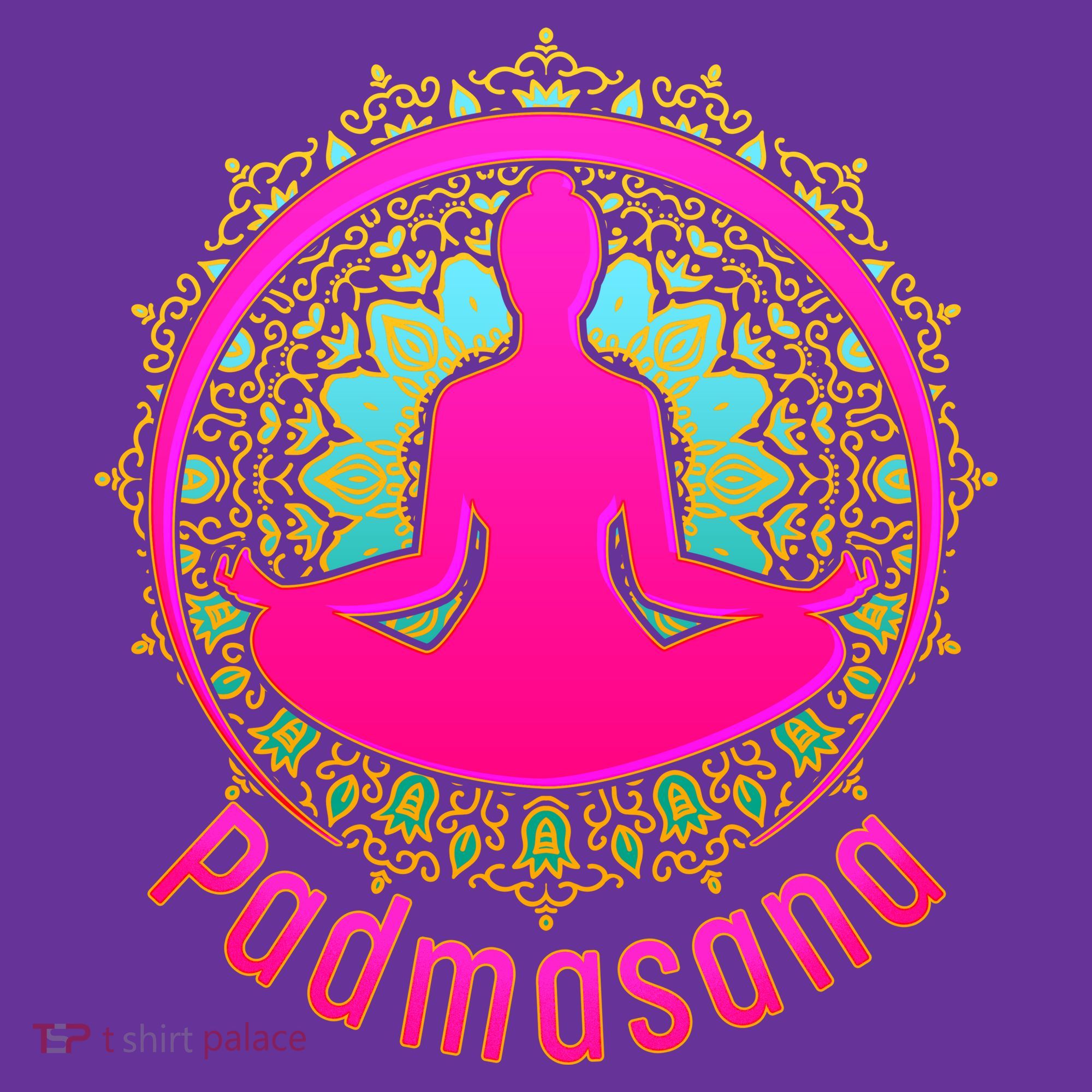 Padmasana Yoga Lotus Pose T-Shirt