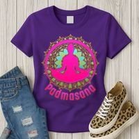 Padmasana Yoga Lotus Pose Women's T-Shirt thumb 3