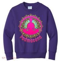 Padmasana Yoga Lotus Pose Kids Sweatshirt thumb 0
