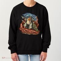 Patriotic American Eagle Fighter Pilot 4th Of July Women's Sweatshirt thumb 0