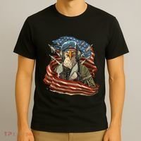 Patriotic American Eagle Fighter Pilot 4th Of July T-Shirt thumb 3