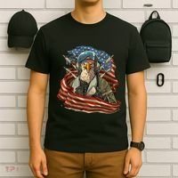 Patriotic American Eagle Fighter Pilot 4th Of July T-Shirt thumb 6