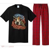 Patriotic American Eagle Fighter Pilot 4th Of July Pajama Set thumb 0