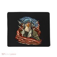 Patriotic American Eagle Fighter Pilot 4th Of July Mousepad thumb 0