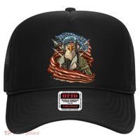 Patriotic American Eagle Fighter Pilot 4th Of July Hat thumb 0